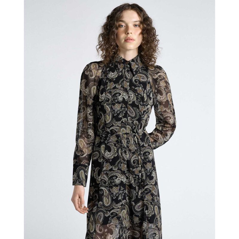 Cue Paisley Georgette Shirt Dress image number 3